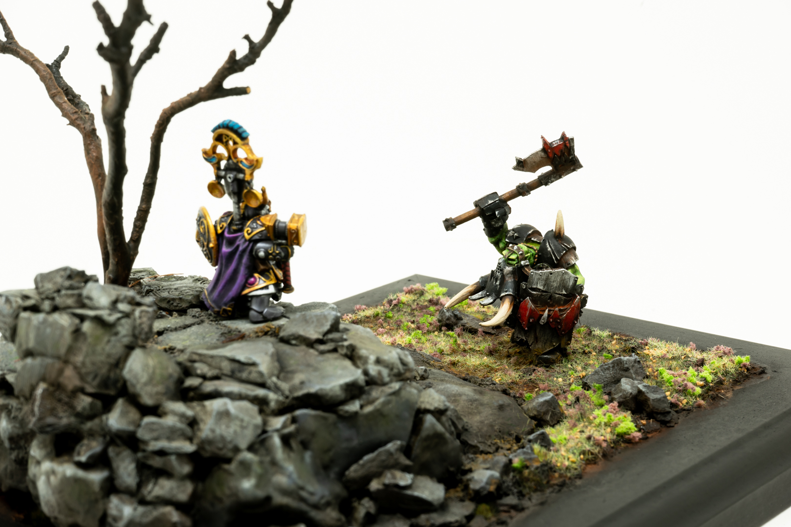 Diorama: Ironbreaker v. Black Orc